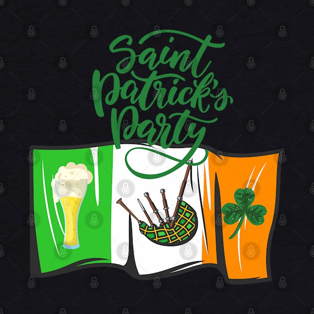 Enjoy the Saint Patrick's Day, with all Irish symbols on your shirt! by UnCoverDesign